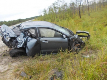 В результате ДТП в Сургутском районе погиб водитель автомобиля