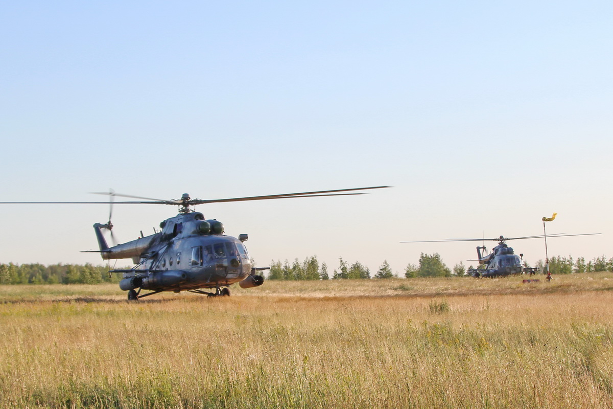 Авиационные силы, средства поиска и спасения ЦВО заняли позиции по траектории старта «Союза ТМА-17М»