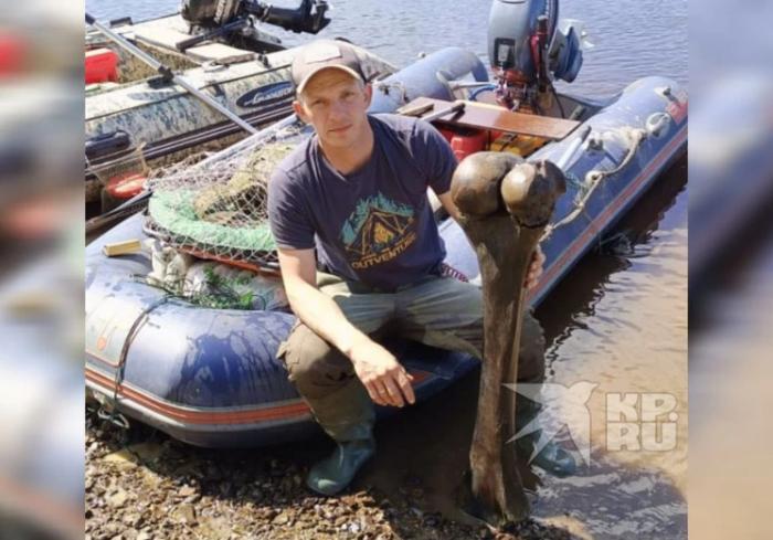 Рыбак нашел кость мамонта на берегу реки в Свердловской области | На Урале местный житель обнаружил останки мамонта