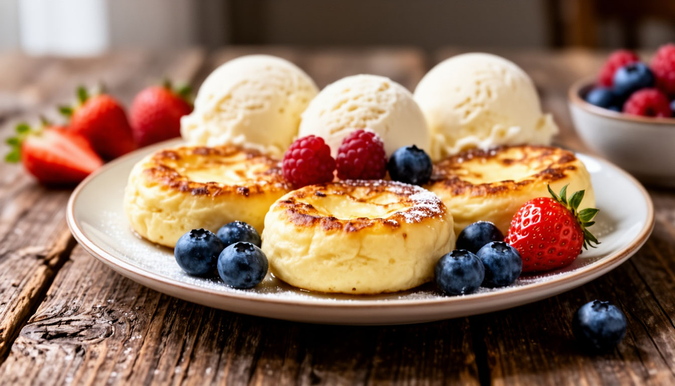 Готовлю творожные оладьи за 10 минут: просто смешиваю все в миске и на сковороду -  готовь хоть каждый день