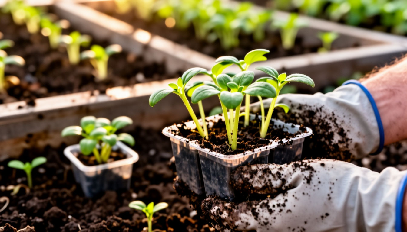 Пикировка без стресса: отслеживаю 1 признак — сеянцы растут дальше как ни в чём не бывало