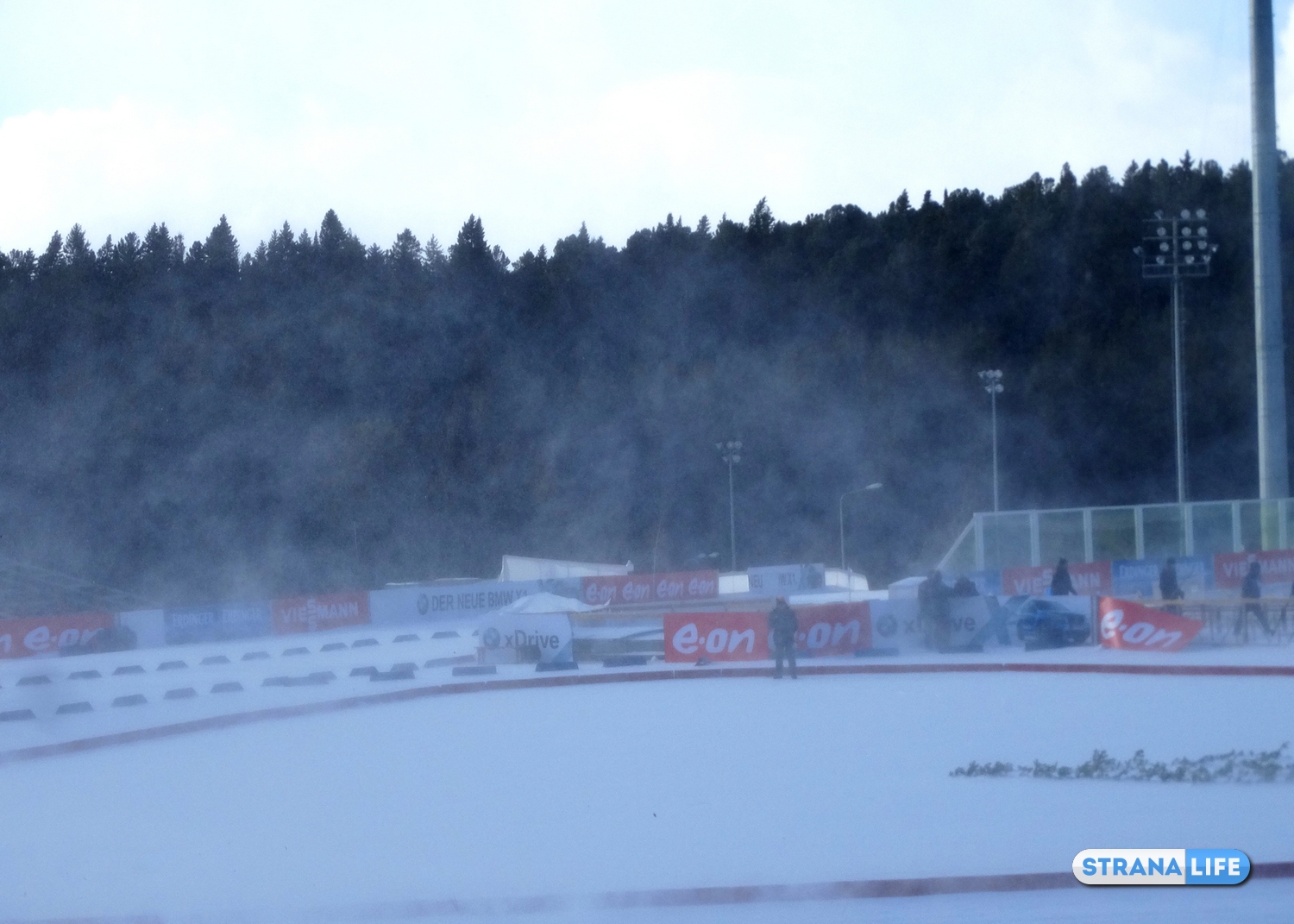 Из-за урагана в ХМАО отменили соревнования по биатлону. ФОТО