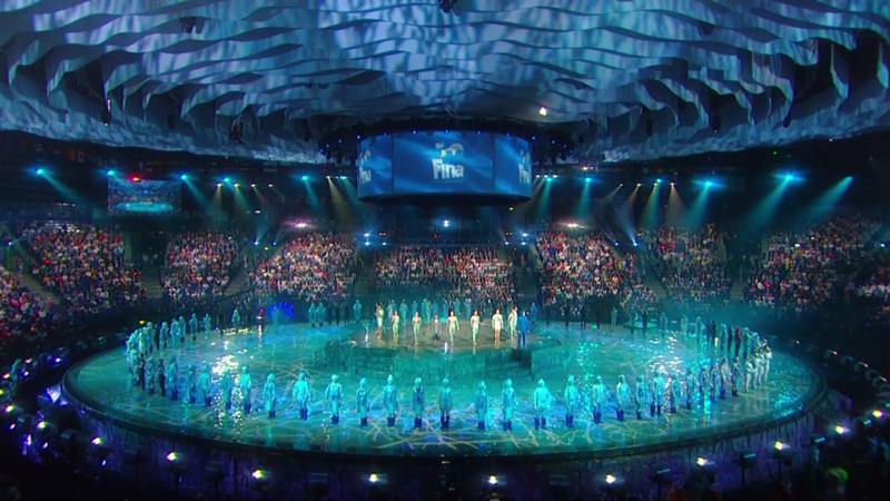 В Казани состоялось открытие XVI чемпионата мира по водным видам спорта