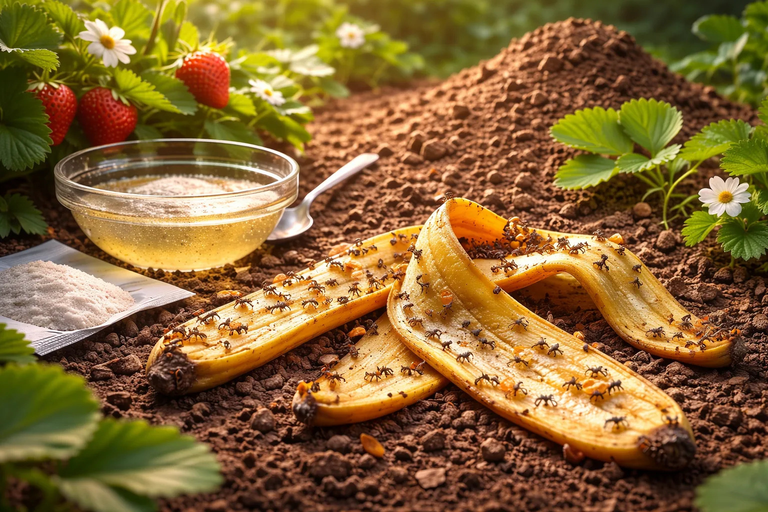 Я избавилась от муравьёв за 5 дней — и не потратила ни копейки на химию: секрет в банановой кожуре