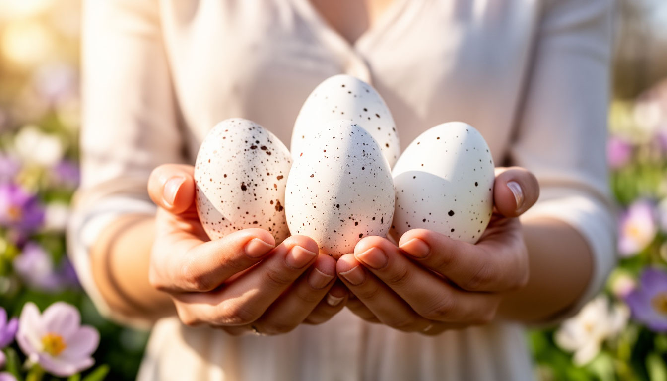 Делаю стильные яйца с «перепелиным» эффектом за 5 минут: минимум усилий и максимум эффекта - всем понравился этот волшебный декор