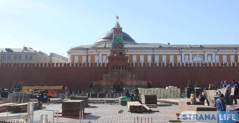 На Красной площади в Москве готовятся к Параду Победы