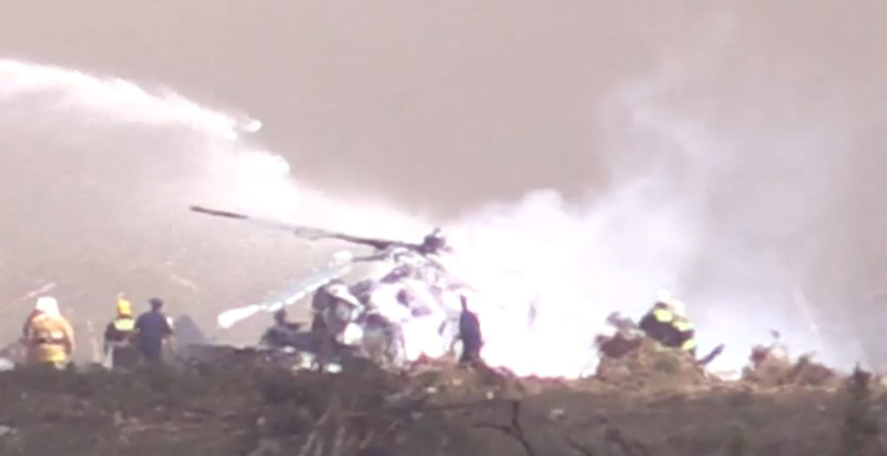 Вертолет Ми-28 во время «Авиамикса» разбился на полигоне в Рязанской области. ФОТО