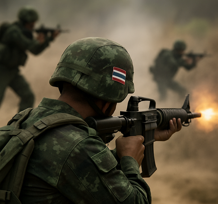 На границе Таиланда и Камбоджи произошло вооруженное столкновение | На границе Таиланда и Камбоджи вспыхнули бои