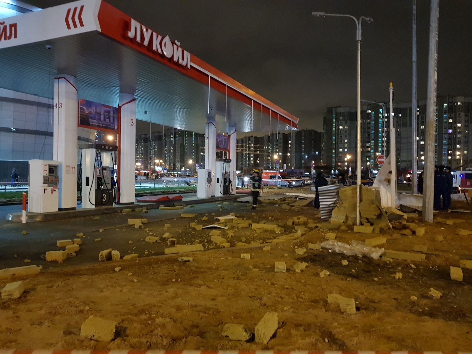 В Москве произошёл взрыв у заправки ЛУКОЙЛа