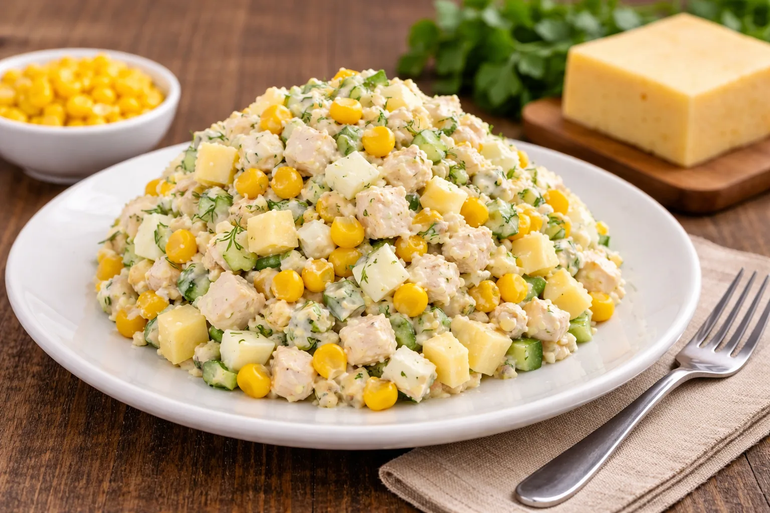 Нет времени готовить? Этот салат спасает: 4 ингредиента и 10 минут — и его сметают со стола