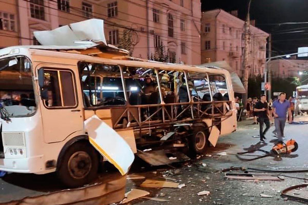 В Воронеже взорвался автобус, есть пострадавшие