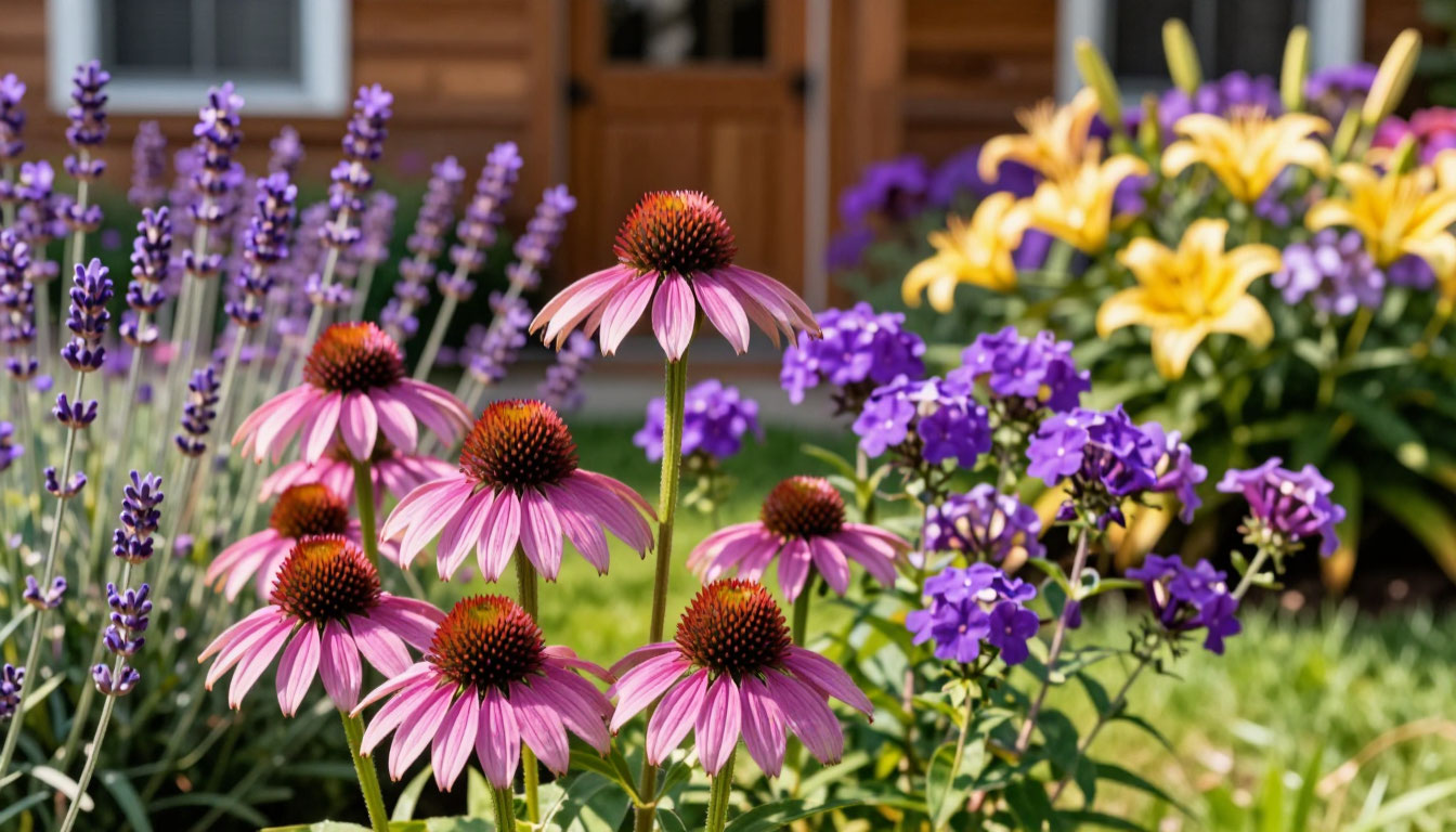 Выделила под эхинацею всего метр земли — а она превратила скучную клумбу в солнечный рай: радует цветами до октября