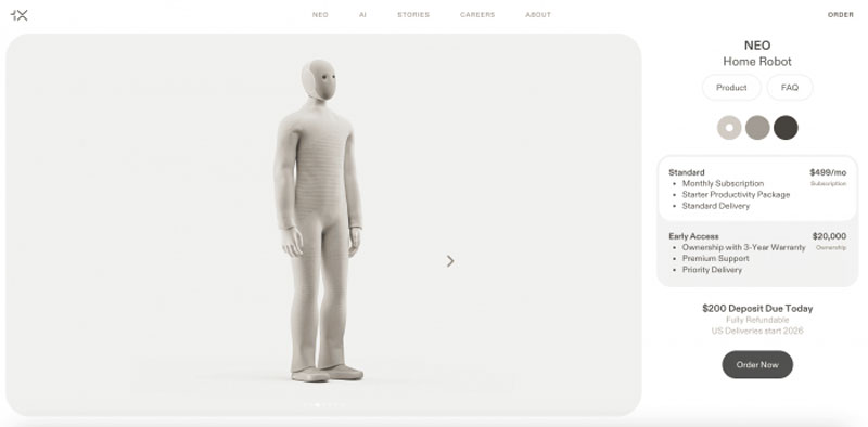 Стартап 1X представил робота Neo — домашнего помощника с искусственным интеллектом | Робот Neo уже в продаже: умный домохозяин, который убирает, готовит и разговаривает