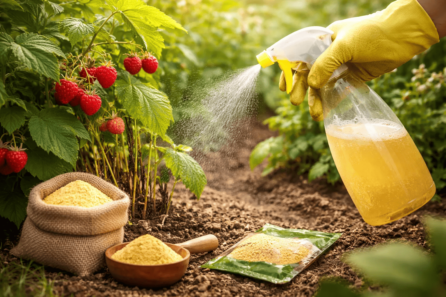 Одна обработка весной — и малина без червей: старый способ снова в деле и ягода растет слаще меда