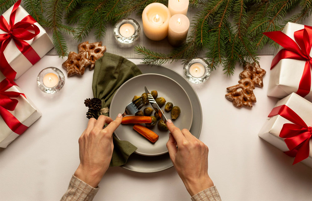 Как сделать новогодний стол легче и не переесть в праздники | Как снизить калорийность новогоднего стола почти вдвое