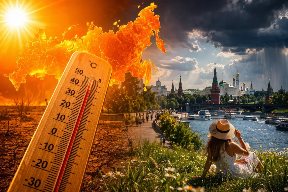 Россию накроет аномальная жара летом 2026 — синоптики предупредили о температуре выше нормы во всех регионах | Россию ждёт аномально жаркое лето в 2026 году