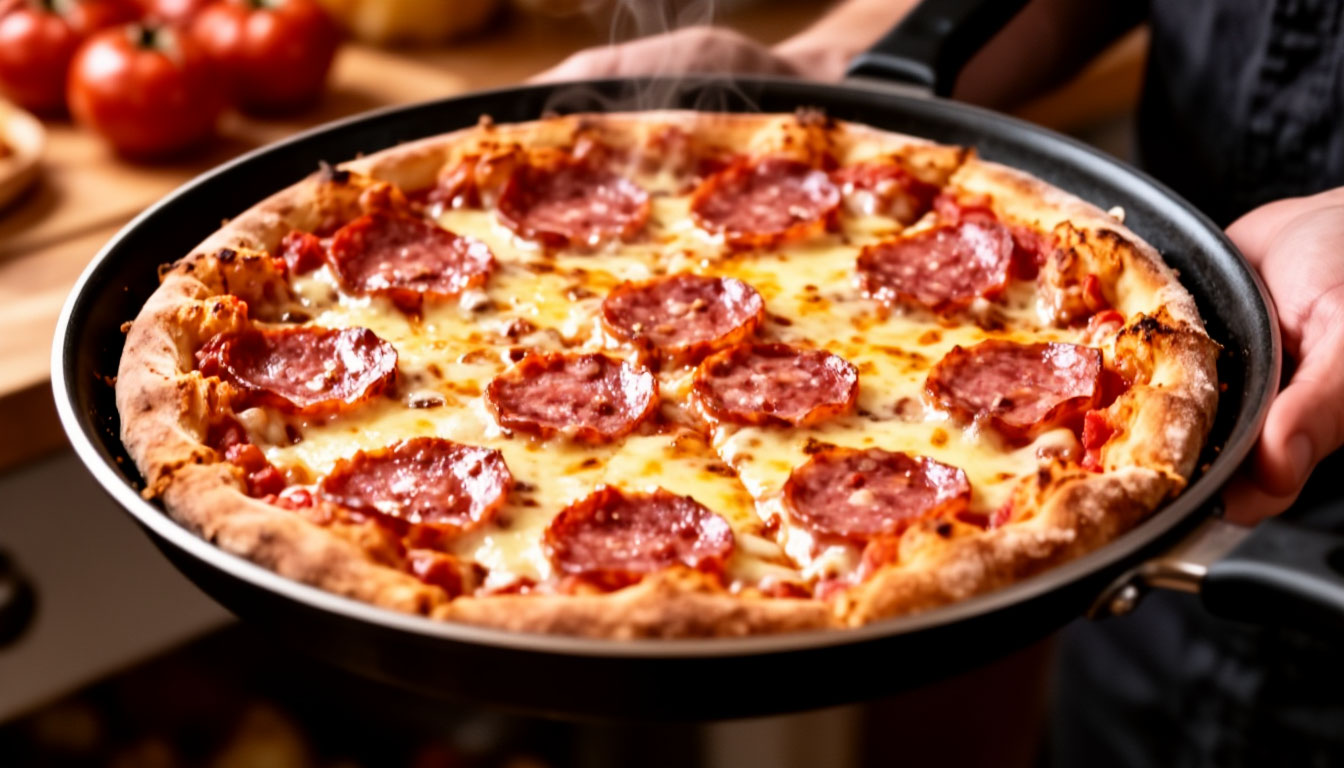 Пицца‑блин за 3 минуты: взбиваю яйцо с молоком — и на сковородку! Проще омлета, вкуснее бутербродов