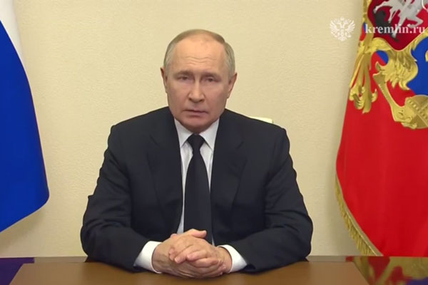 Президент РФ Владимир Путин обратился к россиянам после теракта в московском «Крокус Сити Холле» | «Террористов ждёт возмездие и забвение»: обращение Путина к россиянам после трагедии в «Крокус Сити Холле»