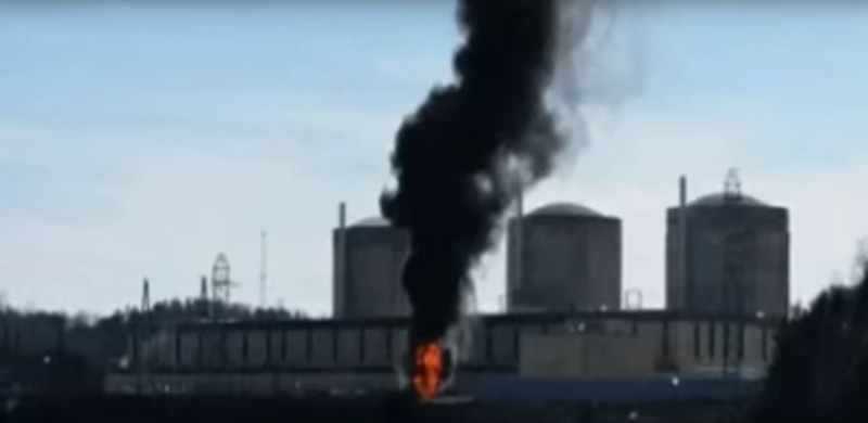 В США объявляли тревогу из-за серии взрывов на АЭС. ВИДЕО
