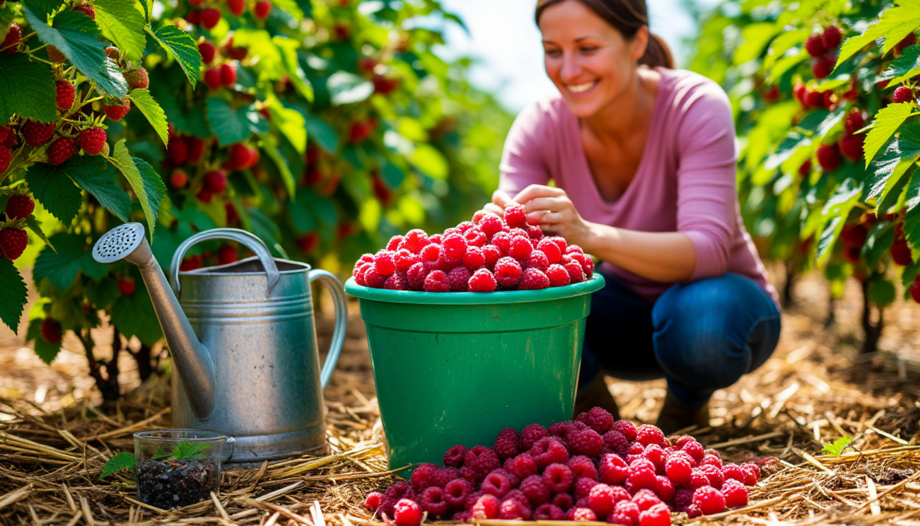 Вёдра ягод с куста без дорогих удобрений: секрет „зелёного кваса“ для малины — как приготовить и когда поливать, чтобы урожай удивил