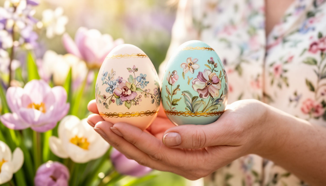 Делаю пасхальные яйца в технике декупаж - просто и эффектно, всего за 5 минут - ничего не отклеивается и руки не пачкаются