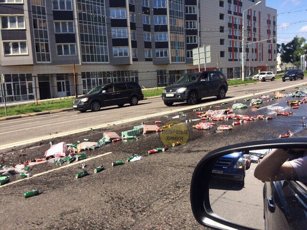 В Химках произошёл пивной потоп