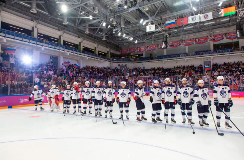 Радио DFM и телеканал RU.TV устроили молодежный праздник в рамках финала сезона Московской студенческой хоккейной лиги | Финал МСХЛ: МГАФК победила МГТУ им. Баумана 7:5