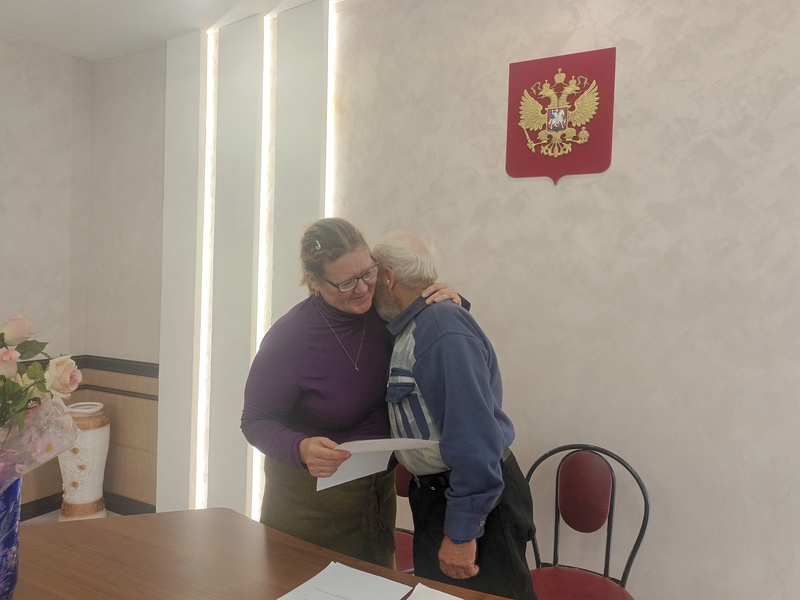 76-летний житель Забайкалья ушёл добровольцем на СВО сразу после свадьбы